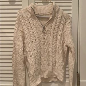 thick, comfortable sweater